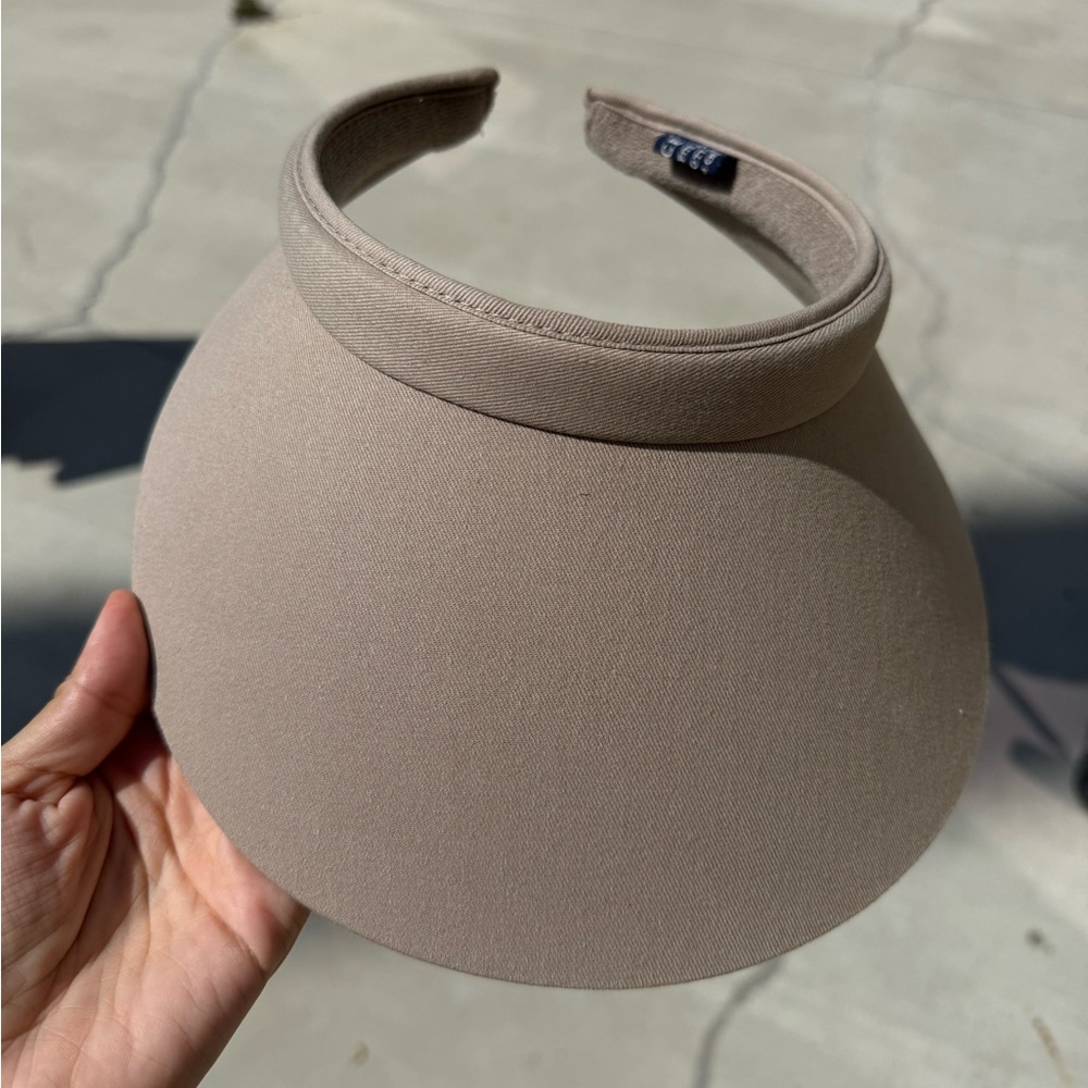 Elegant Tan Visor Hat